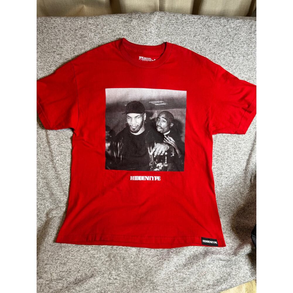 HiddenHype Mike Tyson Tupac Black T-Shirt XL Urban Rap Boxing California